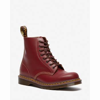 Dr Martens Férfi 1460 Vintage Made In England Lace Up Bakancs Piros